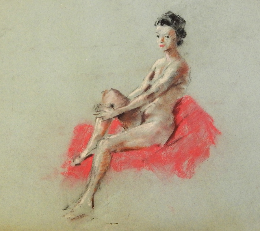 Harry Riley (1895-1966)
Pencil sketch 
"Female, Nude", 52cm x 38cm, unframed and three similar - Image 5 of 5