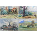 Harry Riley (1895-1966)
Pastels
"Rolling Landscape", 37cm x 51cm, unframed
"Towards the Downs, Box