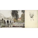 Edgar L Pattison (1872-?)
Colour etching 
"Richmond Bridge", 31/100, signed, 27cm x 35cm,