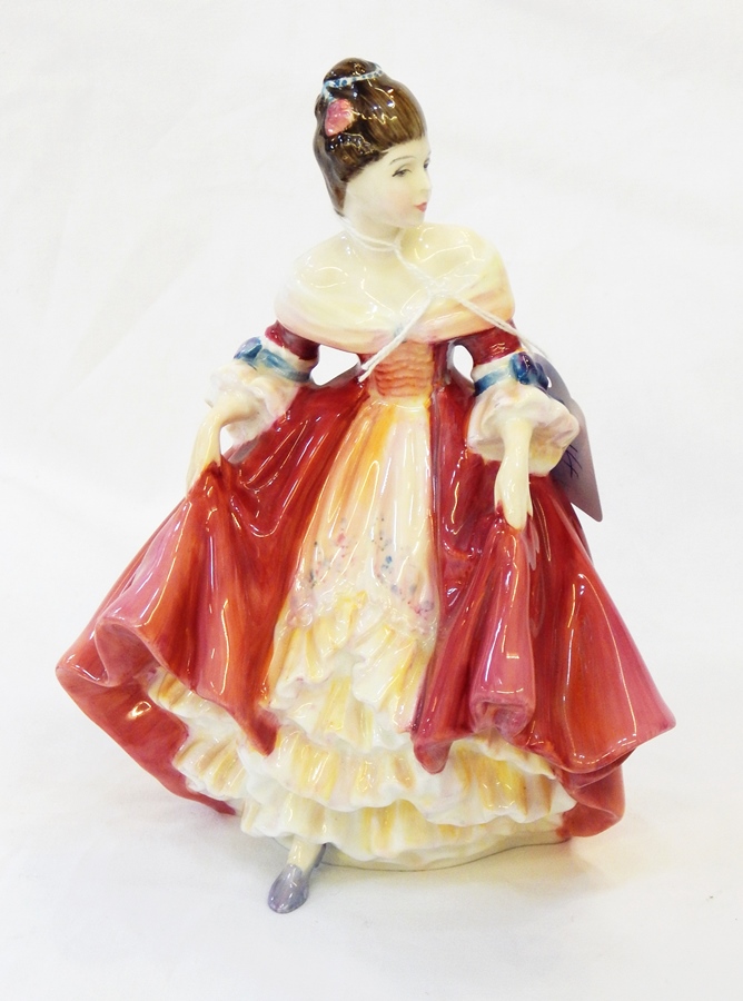 Royal Doulton china figure "Southern Belle" HN2229, 20cm high, Royal Doulton china figure "Top O' - Image 2 of 3