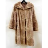 A vintage coat (af) together with a vintage fur jacket and various other vintage fur pieces and