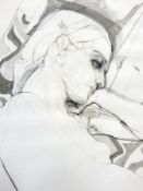 Betty Sandham 
Pencil and wash 
Female nude, signed   Live Bidding: If you would like a condition