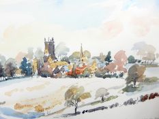 P A Wright
Watercolour drawing 
"Stow Church"  Live Bidding: If you would like a condition report on