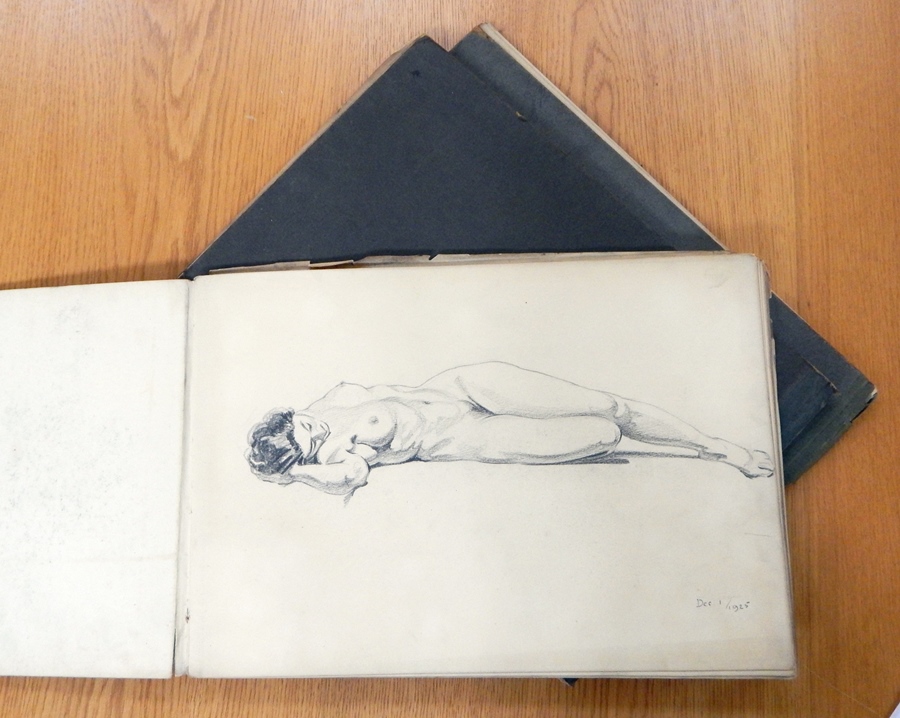 Harry Riley (1895-1966)
Three sketch books, 1920's life drawing and other sketches

 Live Bidding: