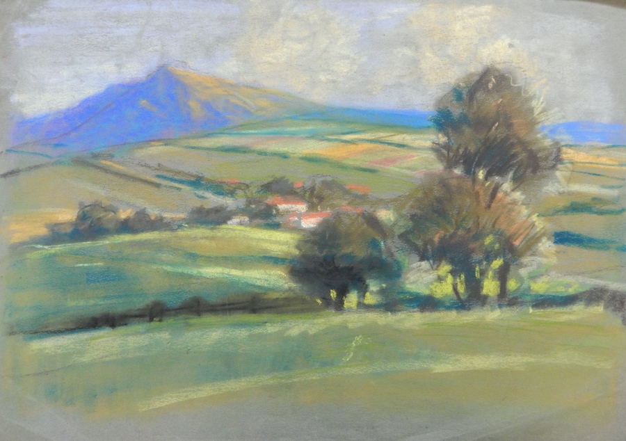 Harry Riley (1895-1966)
Pastels
"Rolling Landscape", 37cm x 51cm, unframed
"Towards the Downs, Box - Image 5 of 5