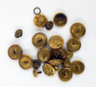 Quantity brass military buttons, Scots Guards,