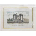 After Maguire
Pair coloured engravings
"A Back View of a Circular Temple" and "Front View of the