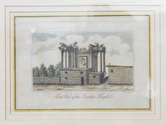 After Maguire
Pair coloured engravings
"A Back View of a Circular Temple" and "Front View of the