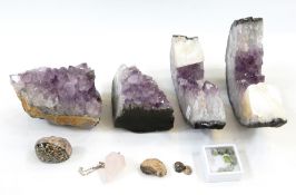 An amethyst geode,