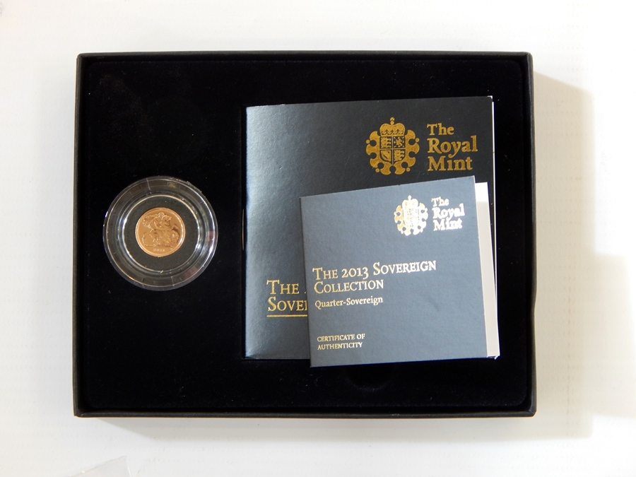 Quarter sovereign 2013, Royal Mint Collection,