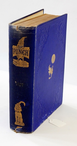 A quantity of bound copies of Punch 1909-1923 (1912 missing), all with blue cloth,