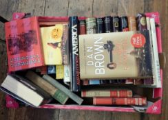 A large quantity of assorted paperback and hardback books on various subjects (4 boxes)