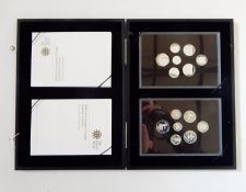 United Kingdom 2008 silver proof collection "Royal Shield of Arms and Emblems of Britain",