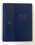 Quantity British pennies in Whitman book, 1860-1901,