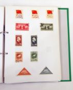 Album of world stamps including Austria, Belgium, China,
