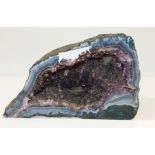 Amethyst stone geode