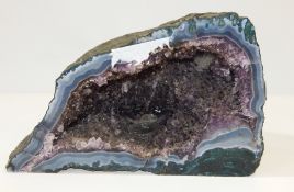 Amethyst stone geode