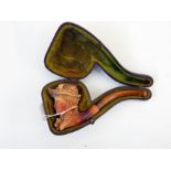 Meerschaum and amber pipe,