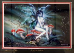 Peter Pracownik 
Artist's proof 
Fairy on toadstool, inscribed "For My Good Friend Ian",