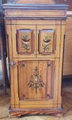 Victorian pine side cupboard,