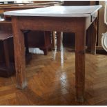 Oak kitchen table with laminate top