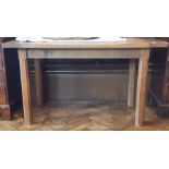 Oak Arts & Crafts style table by Hugh Bryant, Herefordshire,