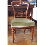 Early 20th century mahogany foldover swivel-top tea table on square tapering legs,