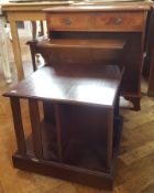 Open bookcase with two short drawers to the top, gateleg dining table,