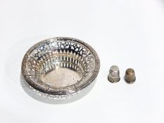 Silver thimble,