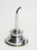 Silver wine funnel with beaded border, Birmingham 1957, 4oz approx.