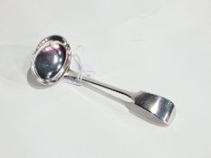 Victorian silver fiddle pattern gravy ladle, Exeter 1857, 2oz approx.