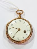 Late 18th century gold Fusee Verge pocket watch by Dufalga Geneva,