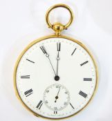 18ct gold Milleret Geneva pocket watch,