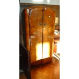 Mid twentieth century walnut veneer wardrobe,