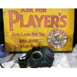A Players sign on cardboard with the wording "Ask for Players and Look for the Life Buoy" trademark