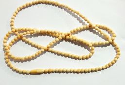 Ivory bead necklace