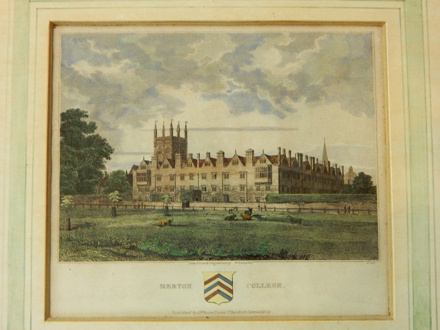 John Reeve
Watercolour drawing
River landscape
Colour engraving
Merton College and other prints (7)