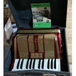 Hohner piano accordion in case