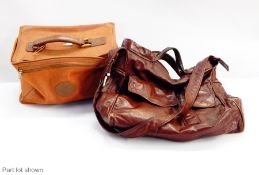 A pair of lady's Salvatore Ferragamo black leather shoes,