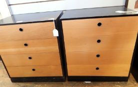 Pair 1970's Conran bedside chests,