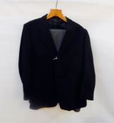 A gentleman's morning suit made by Moss Bros of Covent Garden including black jacket with black