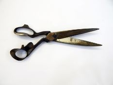 Pair 19th century French tailor's shears, stamped "Gallier,