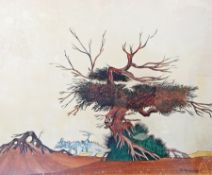 D Stanners 
Watercolour drawing 
"Dragon and Tree",