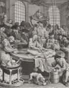 After W Hogarth
Engravings
"The Four Stages of Cruelty Published According to Act of Parliament,
