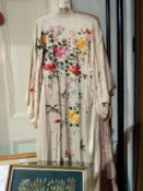 Oriental embroidered kimono,