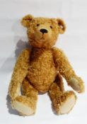 A Steiff reproduction bear "Maximilian", cinnamon coloured mohair, jointed body, hump back, growler,