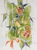 Margaret Murray
Watercolour drawing 
"Anthurium - Leaves That Dance", signed lower right,