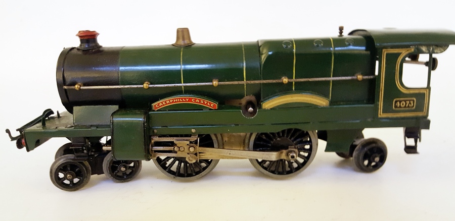 A Hornby 'O' gauge 2-4-2 locomotive "Caerphilly Castle),
