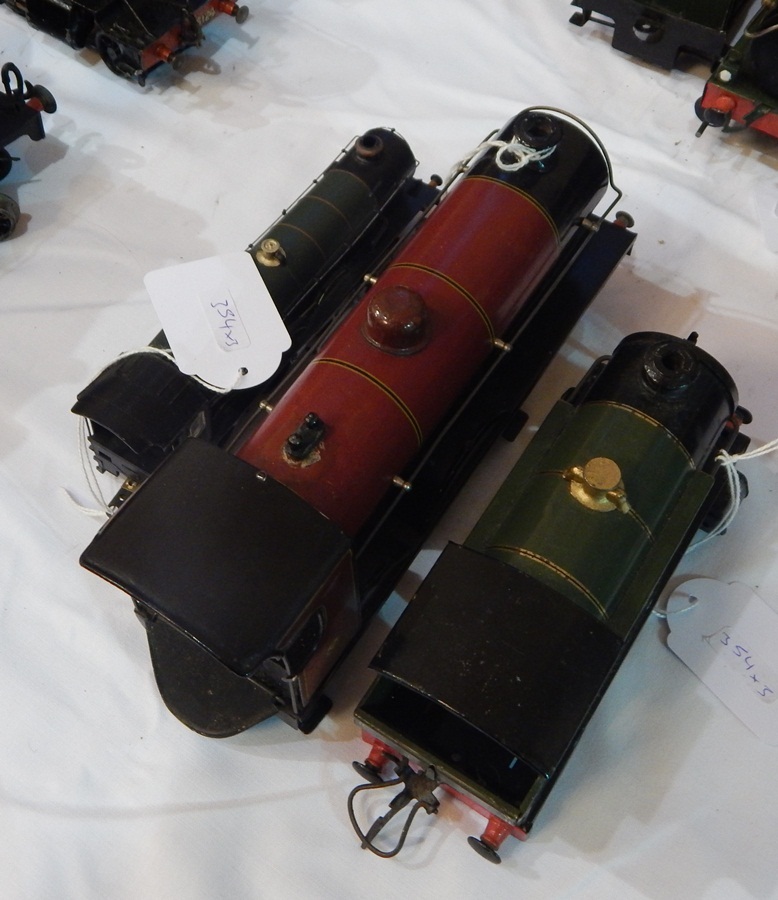 A Hornby 'O' gauge Great Western tinplate locomotive housing lacking movement and wheels, - Image 3 of 3