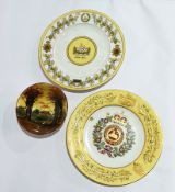 Royal Worcester Gloucestershire Regiment tercentenary limited edition plate,